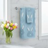 2pcs Easter Bunny Hand Towels Set 100% Cotton Soft Absorbent