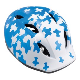 MET Kids' Buddy Helmet, White/Blue Airplanes, 46-53 cm