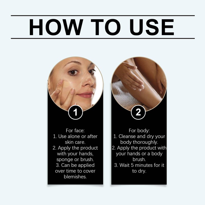 2 Feuchtigkeitsspendende Concealer-Creme, Langanhaltende CC Creme, Wasserfester und Schweißfester Hautfarben-Concealer,