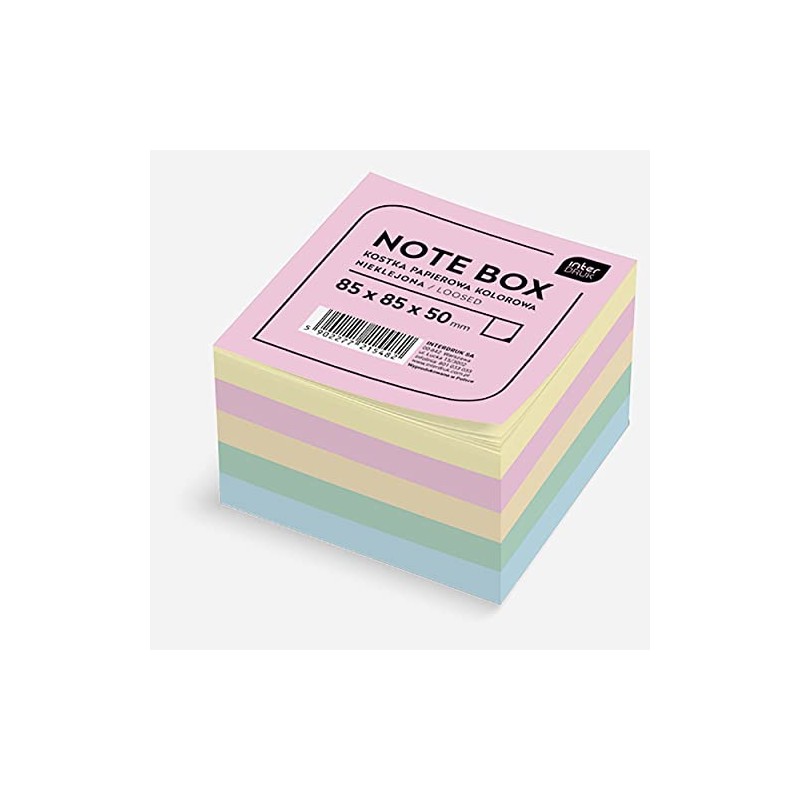 Interdruk Coloured Memo Cube 85 x 85 x 50 mm