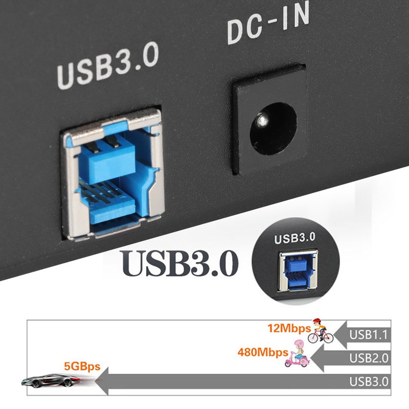 USB 3.0 to SATA External Hard Drive Docking Station Single