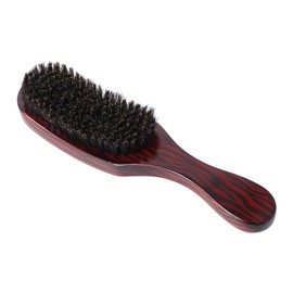FRCOLOR Women Natural Bristle Wave Hair Brush Ergonomic Beech Comb for Styling Hair Drying and Scalp Massage Anti-static Random Style Water Transfer Black Bristle