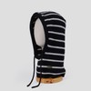 Black and White Striped Balaclava LF1775 Free Size/M [56-58cm] 4ea