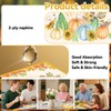 50 PCS Fall Pumpkin Paper Napkins, Autumn Luncheon Napkins Disposable