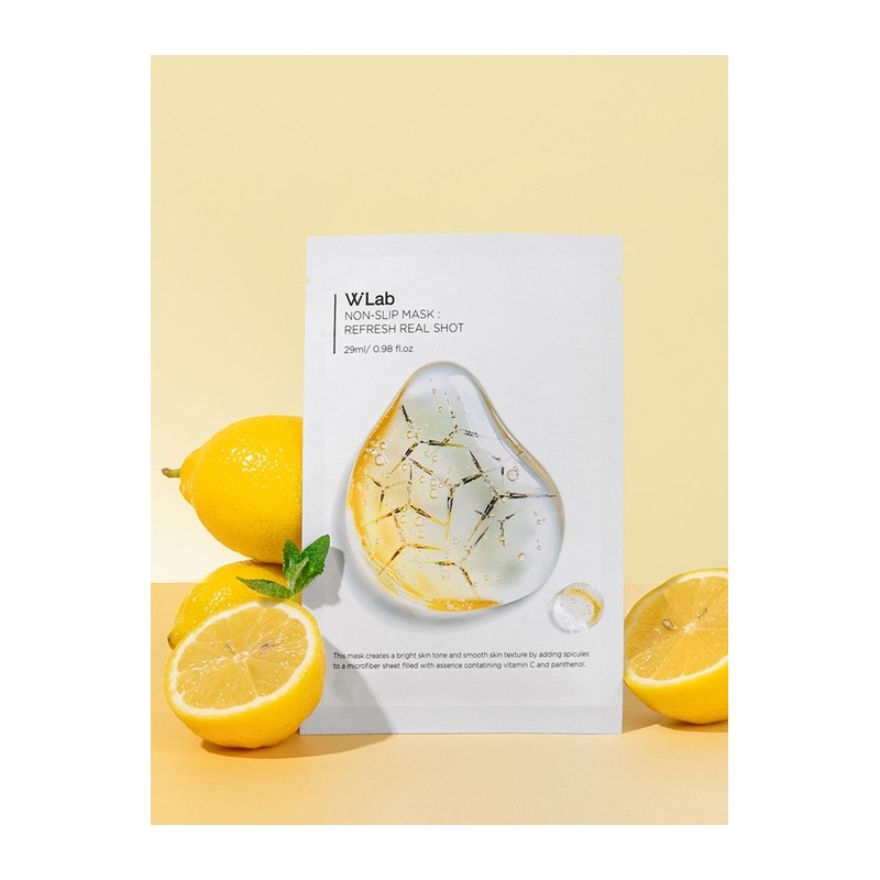 [5 sheets] W Lab 3 types of non-slip masks (Cooling