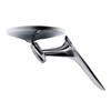 Prefer Warehouse Pair Chrome Round Bowtie Outside Rearview Mirrors Ribbed
