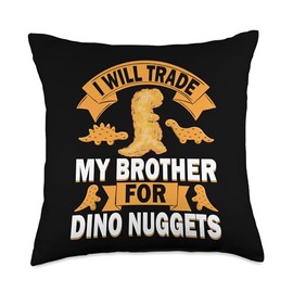 Dino Nugget Pillow Dino Chicken Nugget Lover Costume Throw Pillow