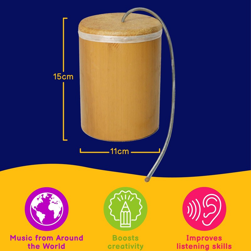 A-Star Handmade Solid Wooden Thunder Drum Sound Effect - 14.5cm