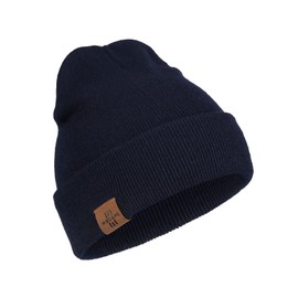 Winter Beanie Hats for Men and Women,Stretchy Daily Knit Hat,Gifts for Dad Mom (Navy Blue)
