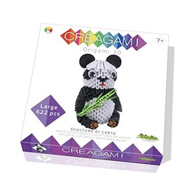 Creagami 3178734 Origami 3D Paper Sculpture Panda, Craft Set for Adults and Children from 7 Years, 622 Pieces