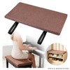 Hicoolmam Piano Bench Cushion, Linen Fabric, Non-Slip Washable, Indoor Shoe