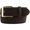 BELTINGER Suede Leather Jeans Belt with Golden Buckle 4 cm