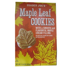 2 Pack Trader Joe's Maple Leaf Cookies