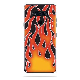MightySkins Skin Compatible with LG V40 ThinQ - Hot Flames | Protective, Durable, and Unique Vinyl Decal wrap Cover | Easy to Apply, Remove, and Change Styles | Made in The USA