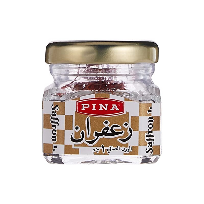 Saffron Threads Spanish, Pina Brand 1g Glass Jar