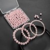 100Pcs Natural Stone Beads 8mm Rose Quartz Round Gemstone Loose