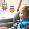 Winlyn 27 Sets Owl Suncatchers Ornaments Decorations DIY Window Paint