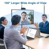 RUOVXWU Webcam for PC with Microphone 1080P Full HD Plug