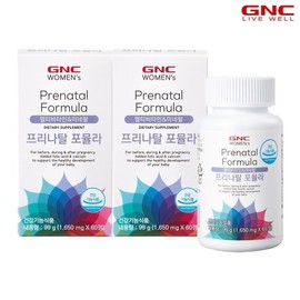 GNC Free Natal Formula Multivitamin Minerals 60 Days x 2 56607x2 / GNC 프리나탈 포뮬라 멀티비타민 미네랄 60일분 x 2개56607x2