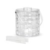 Two's Company Cubed Double Wall Ice Bucket w/Tongs
