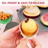 Caperci Pink Foil Cupcake Muffin Liners Standard Size Baking Cups