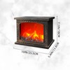 Simulated LED Fireplace Lantern USB & Battery Powered Flameless Light