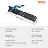 Mophorn 40 Inch Tile Cutter Single Rail Double Brackets Manual