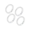 Hihaha 4pcs 73.1 to 57.1 mm Aluminium Alloy Car Hub
