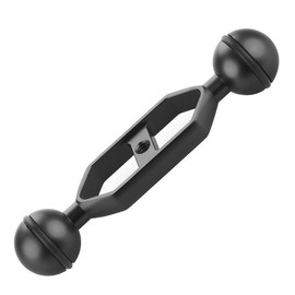 Underwater Photography Bracket Set with Fill Light Arm, Ball Head Mount, Butterfly Clip, Connection Rod (Black, 5 inches)