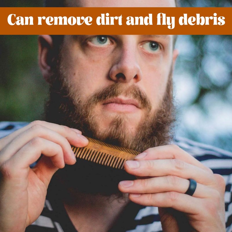 Beard Brush Wild Boar Bristles, Beard Brush and Beard Comb,