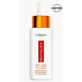 L'Oreal Paris Revitalift Derm Intensives Derm Grade 12% Vitamin C + E + Salicylic Serum, 1.0 Fl. Oz., 0.32 pounds