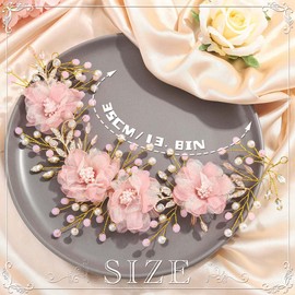 Woeoe Flower Girl Headband Crystal Princess Headpiece Beaded Rhinestone Girl Hair Band Wedding Bride Accessories Women and Girls