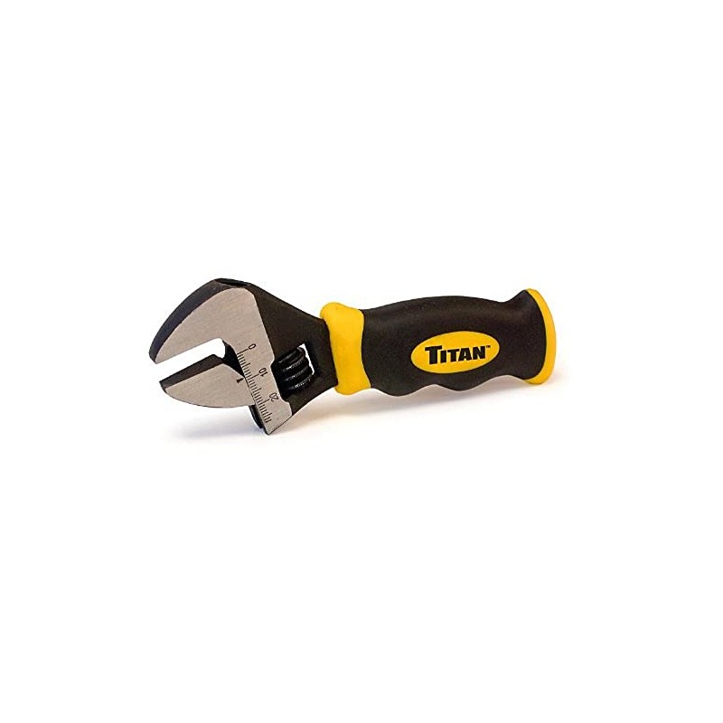 Titan Tools 11060 8" Stubby Adjustable Wrench