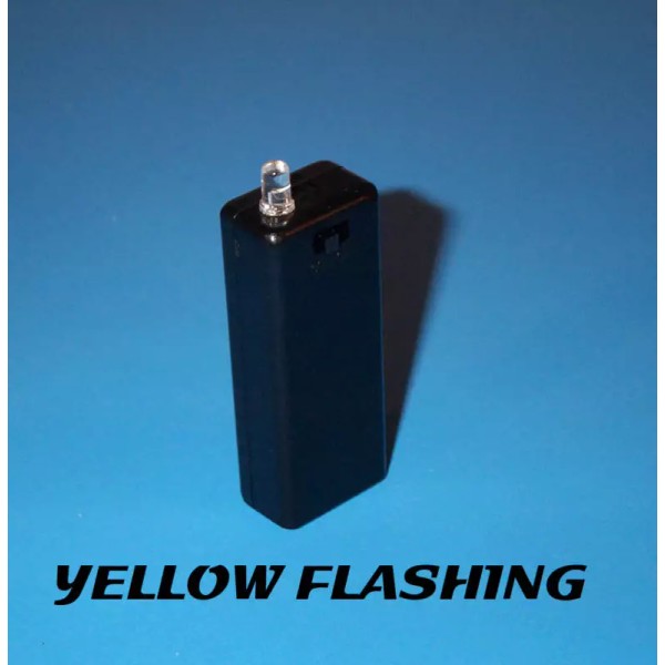 n/a FAKE CAR ALARM LED LIGHT- YELLOW BLINKING AA BATTERY