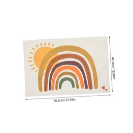 Operitacx Kinderwand hängen Ausstellung von Kunstwerken für Fotowandanzeige Kinderwandkunst Wandkunst Wandmalereien auf Wandhängedekoration Wand Segeltuch