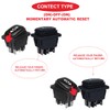 MKBKLLJY 2Pcs Black Momentary Polarity Reverse Switch Waterproof Control Rocker