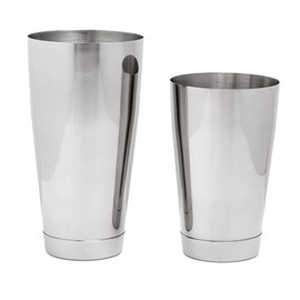 The Art of Craft Boston Shaker Set: Two Piece 18oz and 28oz Weighted Stainless Steel Professional Bartender Cocktail Shaker Tins
