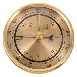 MERRYHAPY Pointers Design Barometer Home Barometer Hygrometer Thermometer Weather Air Pressure Gauge Rain Indicator