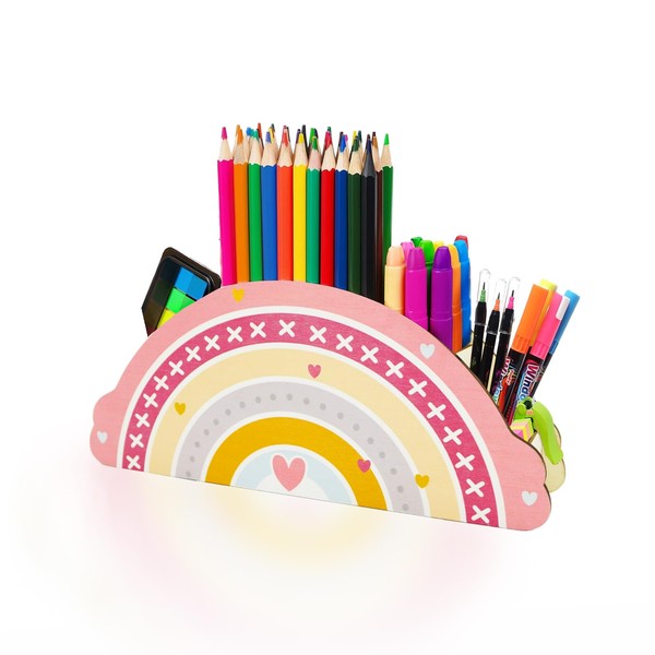 TayBong Stiftehalter für den Schreibtisch, Holz Stiftehalter Schreibtisch Organizer für