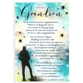 To A Special Grandson Birthday Card - 6" X 9" Size - We also have birthday cards/christmas cards/thank you cards/wholesale/multipack …