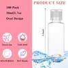 100 Pcs 1 OZ Travel Bottles with Flip Cap -