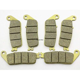 Master Chen Front Rear Brake Pads Brakes for Honda Valkyrie 1500 GL1500 1997-2003 - Interceptor 750 VFR750F 1990-1997 - CBR1000F 1990-1991 - ST1100 NON-ABS 1991-2002 FA142F FA196R MC0143
