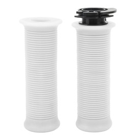 1 Pair 22mm Motorcycle Throttle Handle Comfortable Fit for Scooter GY6 50cc 80cc 125c 150cc White