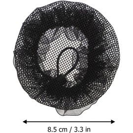 Lurrose Redes para Cabello Redecilla Elástica para Moño, 10 Piezas, Poliéster y Nylon, Diseño Elástico, para Ballet Dance Performance y Orden Limpio