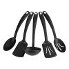 Set De Utensilios 5 Pz Nylon Negro Ekco 46323
