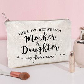 Mother's Day Gift The Love Between A Mother and Daughter is Forever Makeup Case Mother's Day Gift for Mom Birthday Gift From Daughter To Mom Makeup Gift