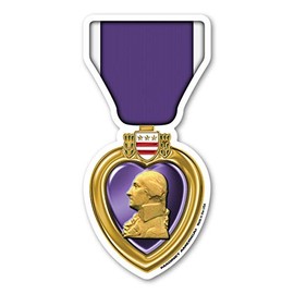 Purple Heart Magnet by Magnet America Is 5.25" x 2.5" Made for Vehicles and Refrigerators