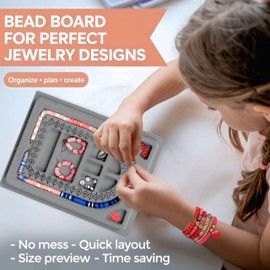 21000 Clay Beads Bracelet Making Kit for Girls 120 Colors 6 boxes Polymer Clay beads for jewelry Making Kit charms beads for bracelets Bead Board Arts and crafts gifts for kids and crafts for adults