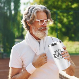 CUPLOOV Funny Golf Gifts for Dad, 20 Oz Unique Best Dad Golf Lovers Tumbler Cup Stainless Steel Tumbler Mug with Straw,Lid and Keychain for Boyfriend Men Husband Grandpa Father's Day