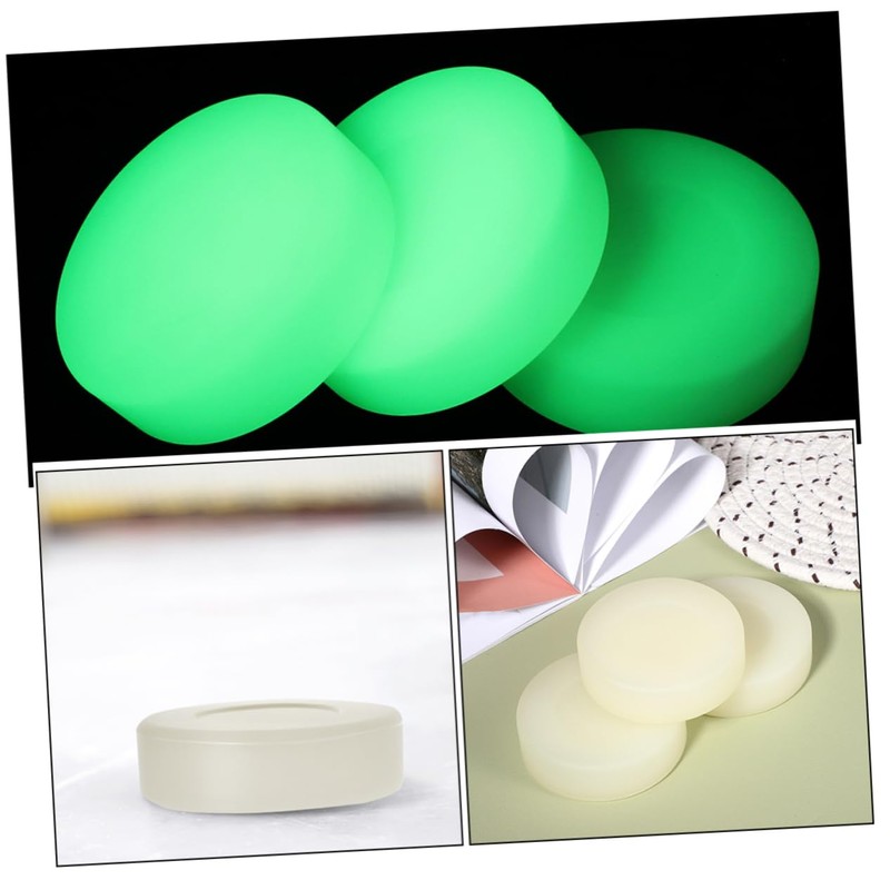 OHPHCALL Hockey Pucks 10pcs Hockey Glow Goal in Dark Indoor